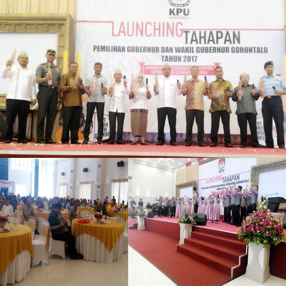 Launching Tahapan Pilgub Provinsi Gorontalo Tahun 2017